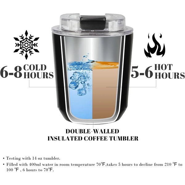Insulated Tumblers with Lid Travel Coffee Mug(10oz,14oz)