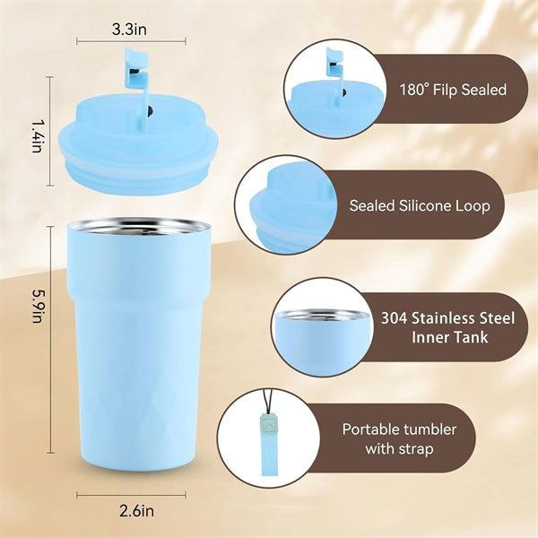 Travel Coffee Mug Spill Proof 16oz With Seal Lid