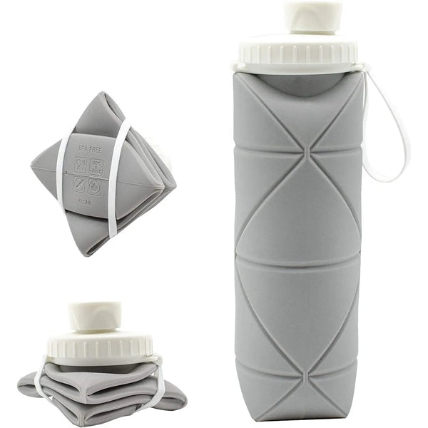 Silicone Collapsible Water Bottles (20 OZ)