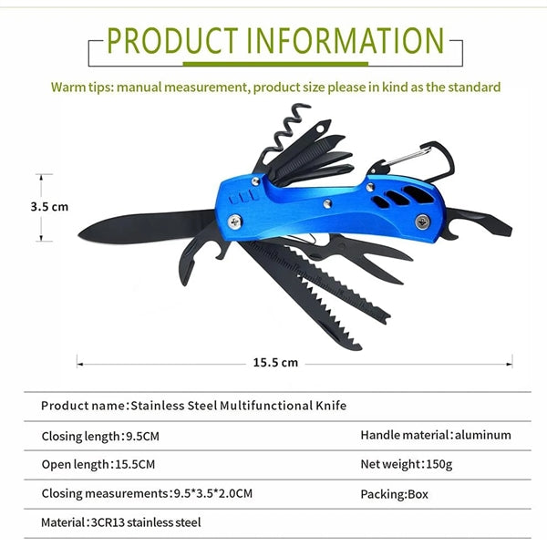 15 in 1 Pocket Multi-function Knife