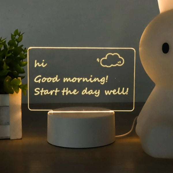 Led Night Light USB Message Board