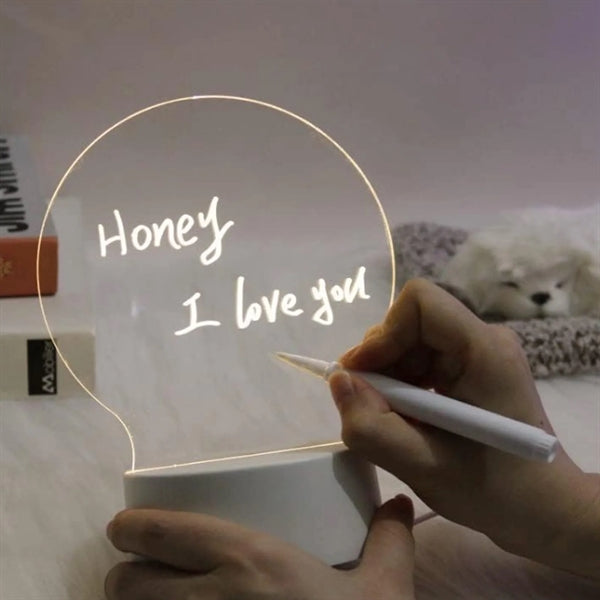 Led Night Light USB Message Board