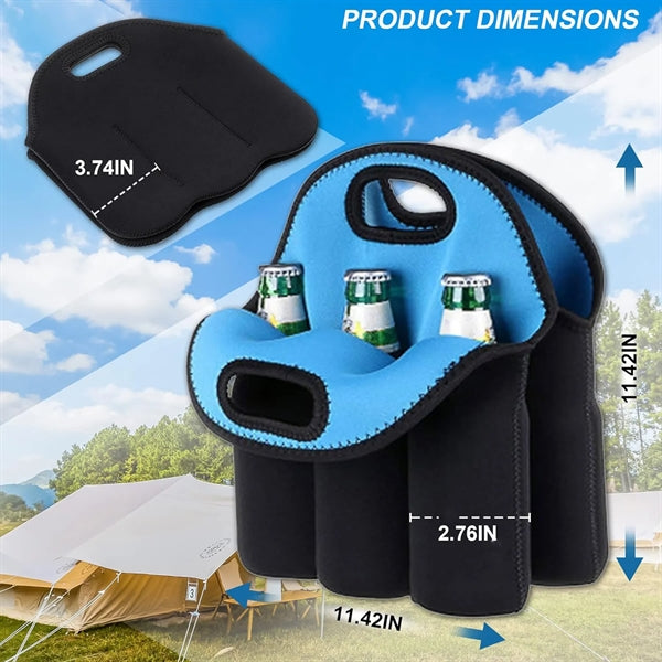 6 Pack Neoprene Beer Bottles Carrier