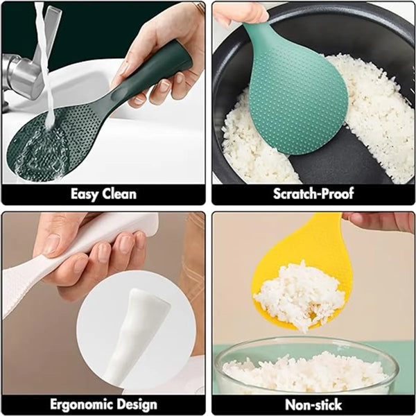 Silicone Standing Non Stick Heat Resistant Rice Paddle