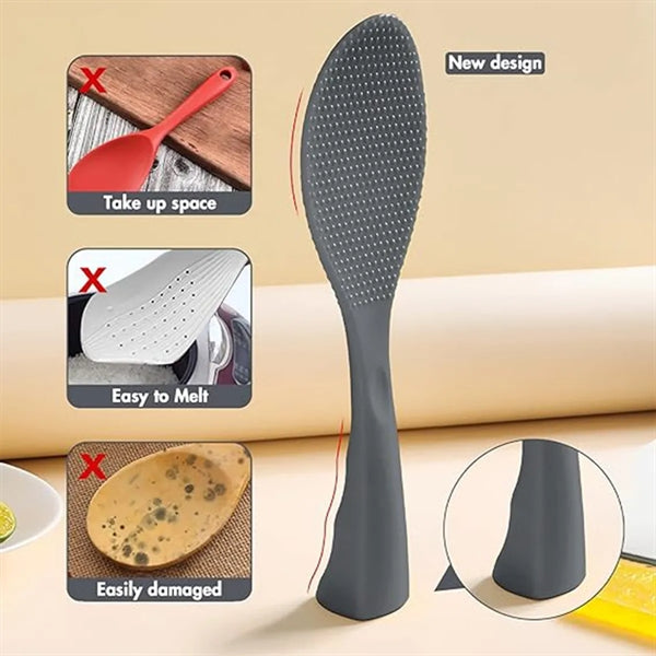 Silicone Standing Non Stick Heat Resistant Rice Paddle