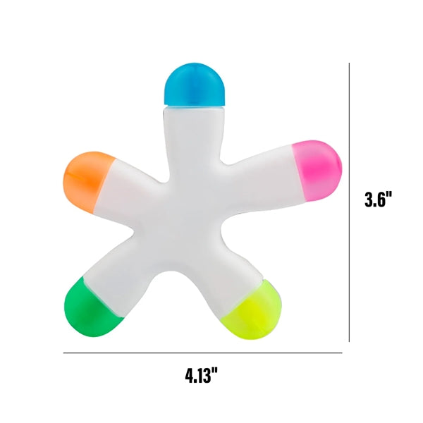 Funky Shaped 5 color Highlighter