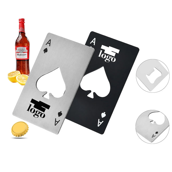 Metal Playing Card Bottle Opener