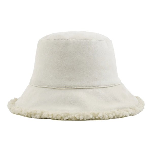 Fur Fuzzy Winter Reversible Bucket Hat