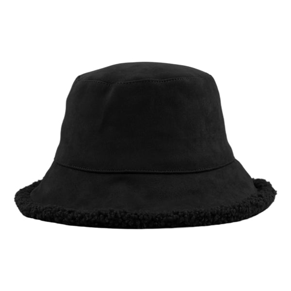 Fur Fuzzy Winter Reversible Bucket Hat