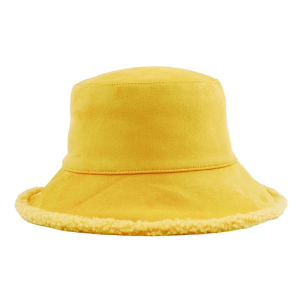 Fur Fuzzy Winter Reversible Bucket Hat