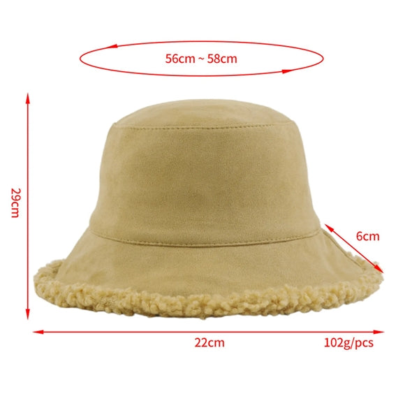 Fur Fuzzy Winter Reversible Bucket Hat