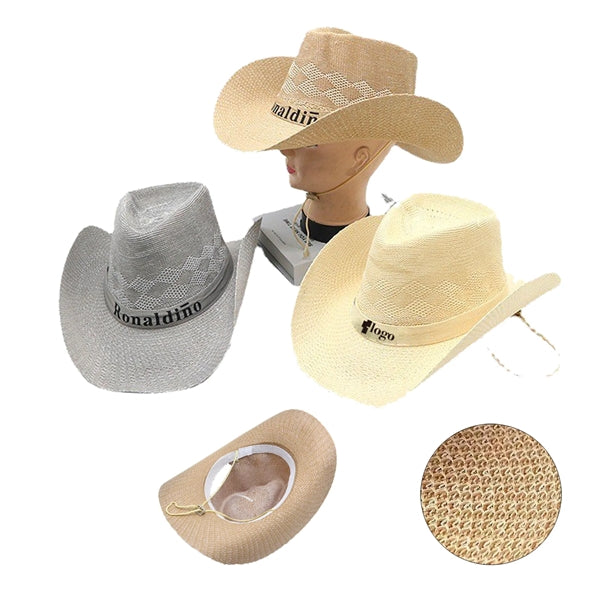 Straw Cowboy Cowgirl Hat