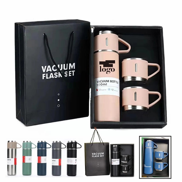 Insulated Vacuum Flask Thermos Mug Tumbler Gift Set