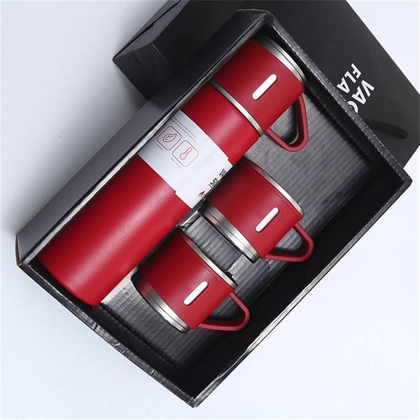 Insulated Vacuum Flask Thermos Mug Tumbler Gift Set