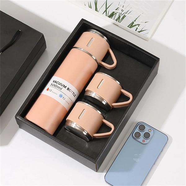 Insulated Vacuum Flask Thermos Mug Tumbler Gift Set