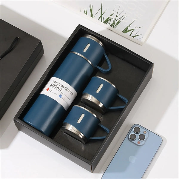 Insulated Vacuum Flask Thermos Mug Tumbler Gift Set