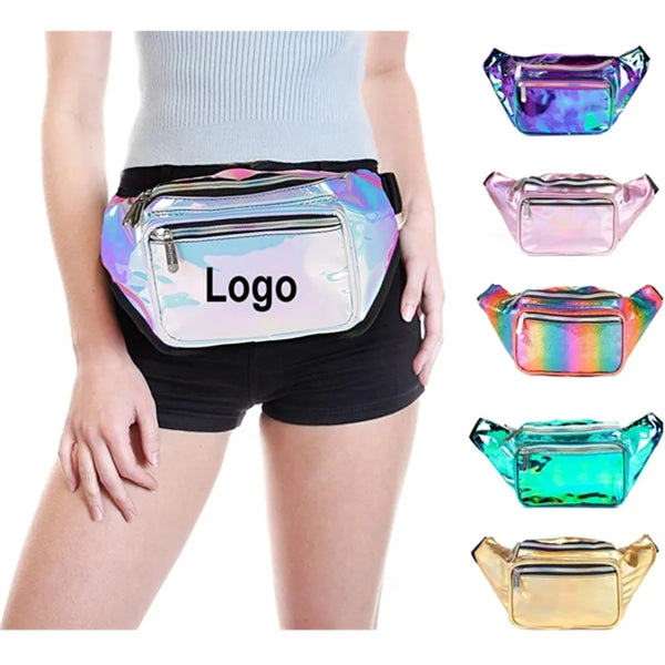 Waterproof Holographic Laser Fanny Pack Waist Bag