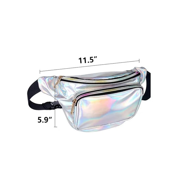 Waterproof Holographic Laser Fanny Pack Waist Bag