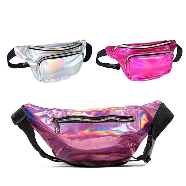 Waterproof Holographic Laser Fanny Pack Waist Bag