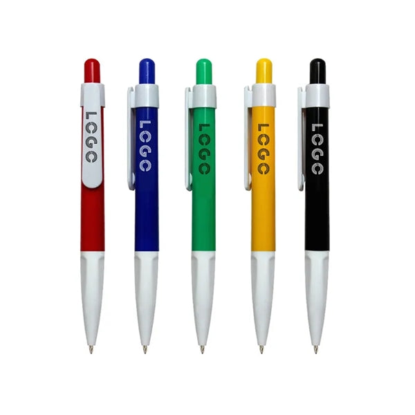 Plastic retractable ballpoint pen