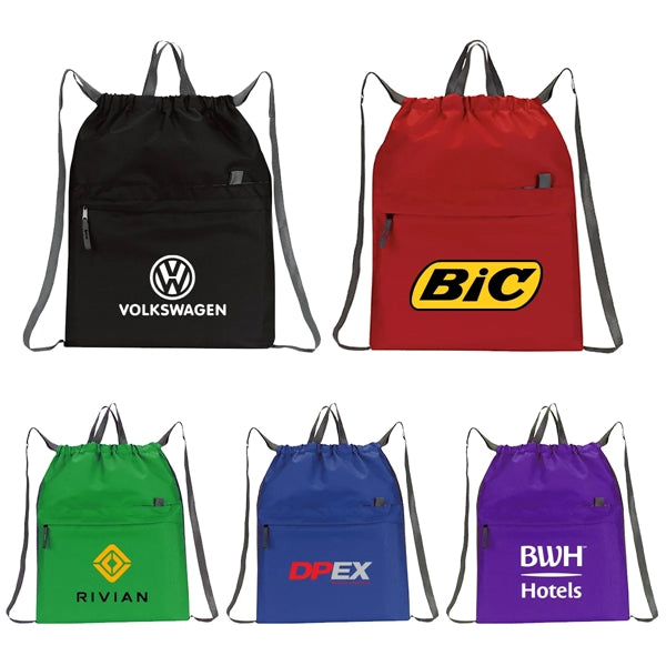 Contempo Poly Drawstring Backpack
