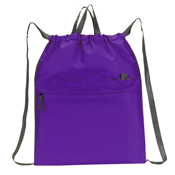 Contempo Poly Drawstring Backpack