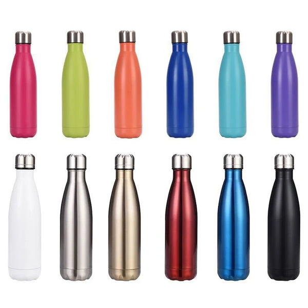 17 oz Stainless Steel Insulated Sports Water Bottle