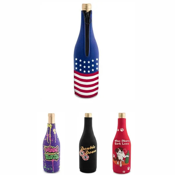 Neoprene Wine Bag with Zipper