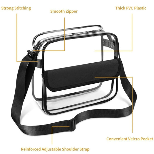 Clear Stadium Bag With Adjustable Shoulder Strap