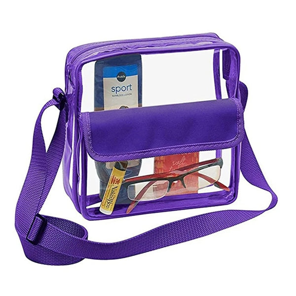 Clear Stadium Bag With Adjustable Shoulder Strap