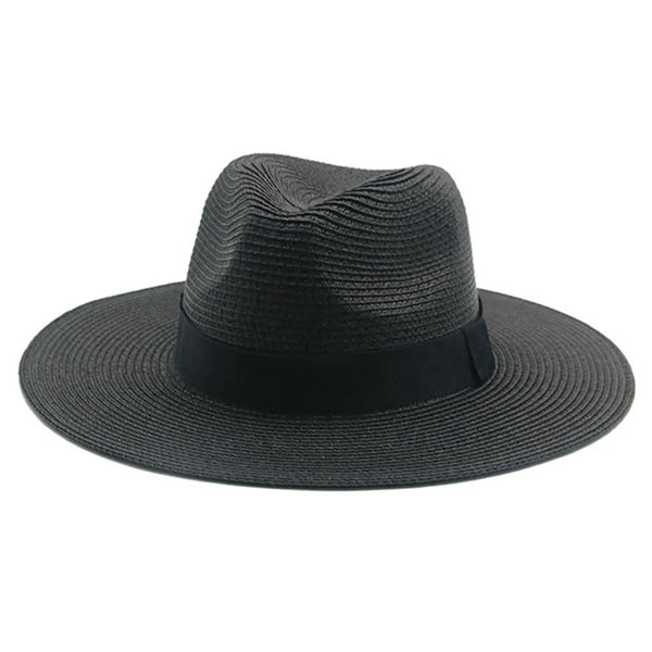 Women Wide Brim Travel Straw Panama Beach Hat