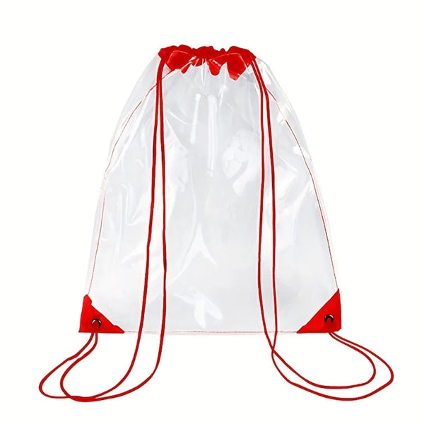 Clear PVC Drawstring Bag