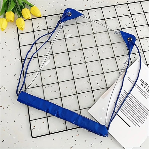Clear PVC Drawstring Bag