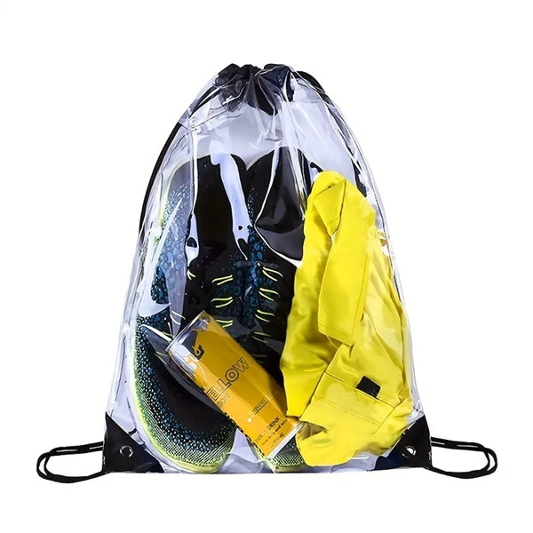 Clear PVC Drawstring Bag