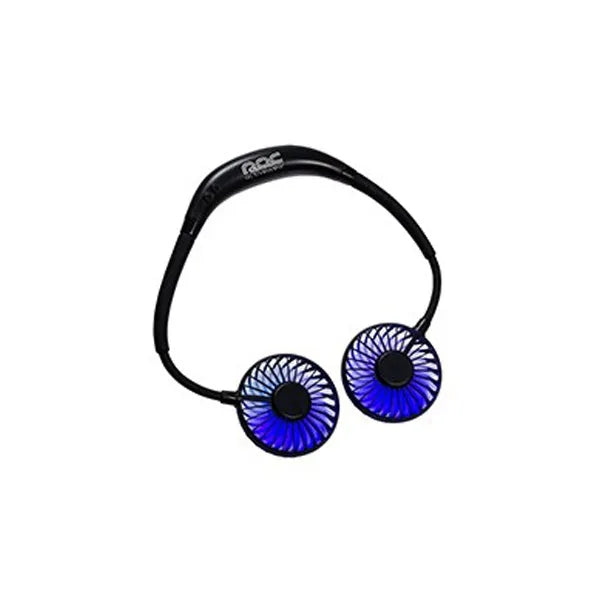 Dual Breeze Hands-Free Neck Fan with Mood Light