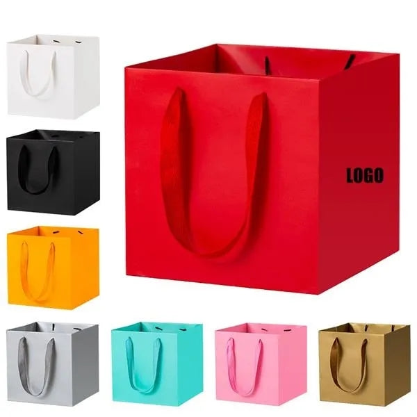 Square portable tote bag