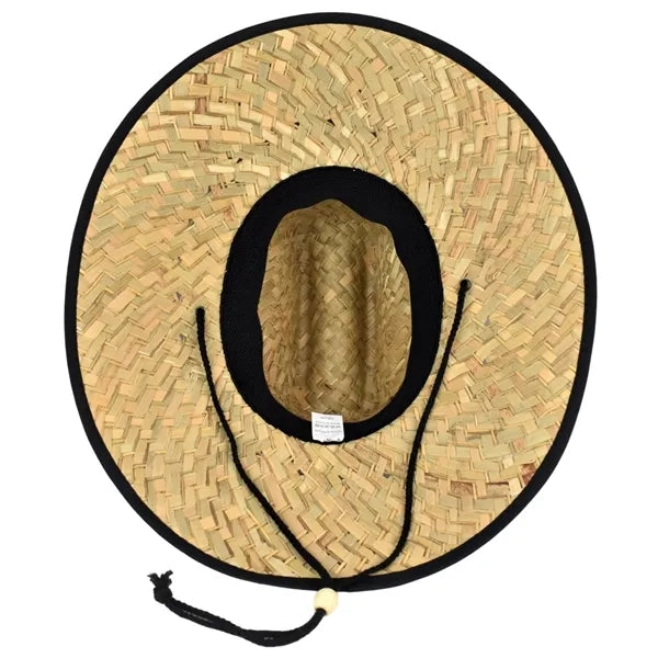 Domestic Straw Hat With Custom Patch