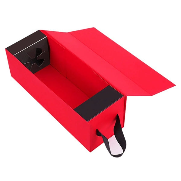 Collapsible Magnetic Closure Wine Gift Boxes with Handle