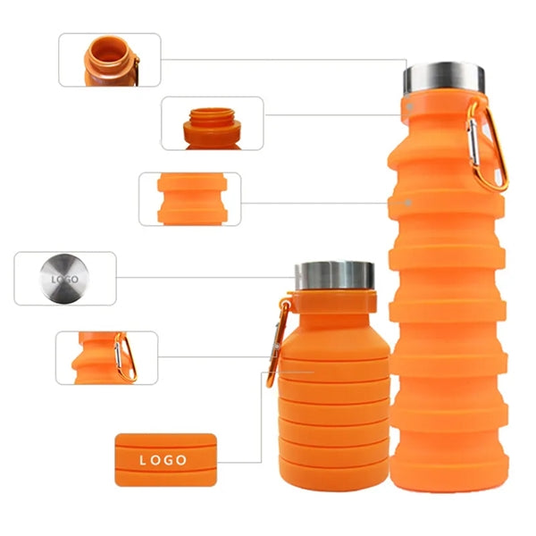 18 oz Foldable Silicone Bottle