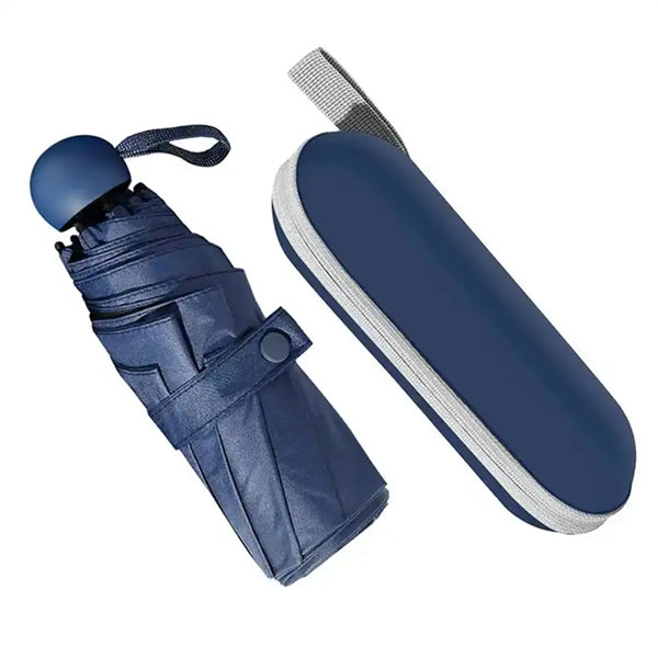 Small Mini Folding Compact Umbrella with Case