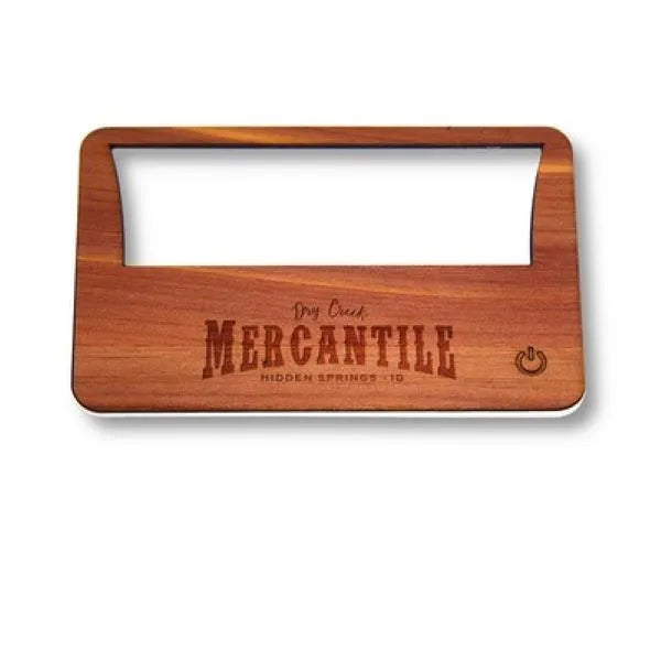 Wooden Credit-Card Magnifying LED Light (RATTLER)