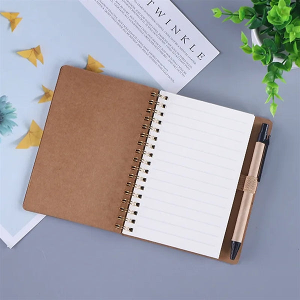 Coil Notebook With Pen And Post-It Notes