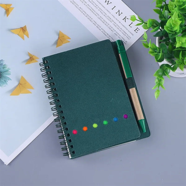 Coil Notebook With Pen And Post-It Notes