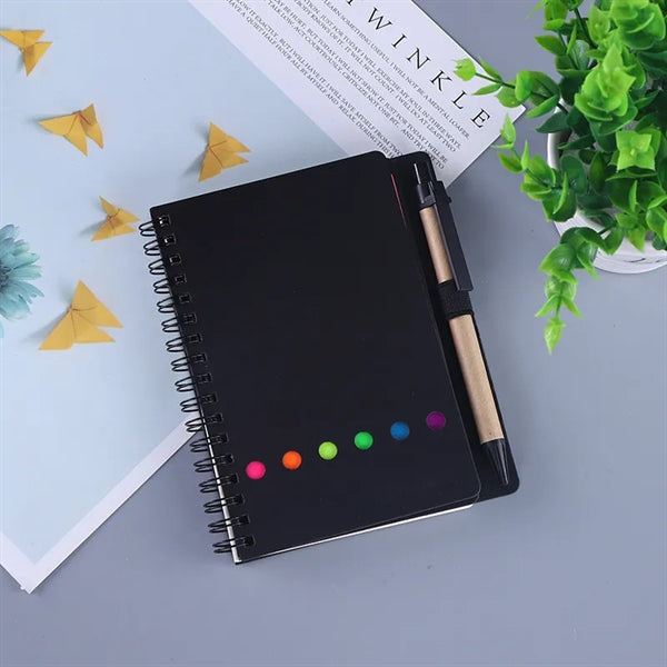 Coil Notebook With Pen And Post-It Notes