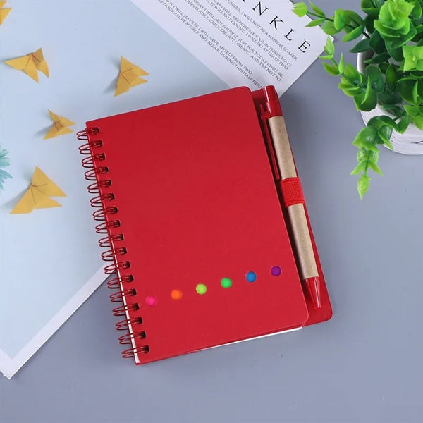 Coil Notebook With Pen And Post-It Notes