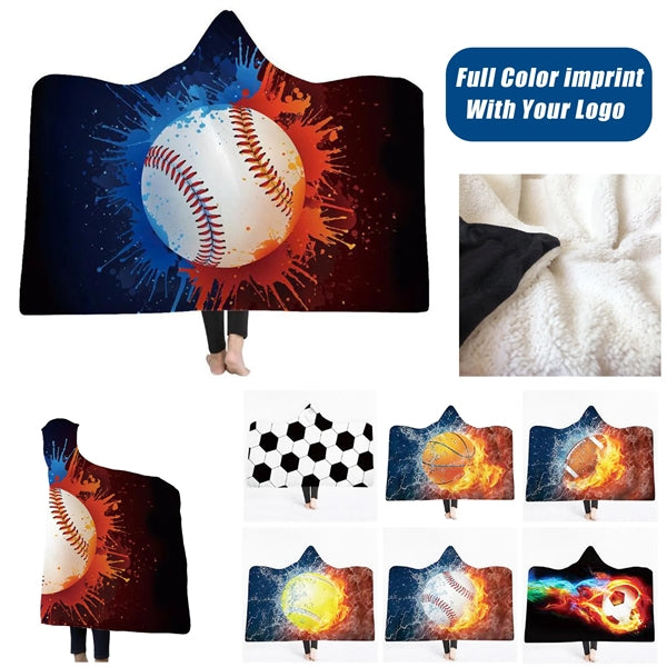 Double Layer Adult Hood Blanket