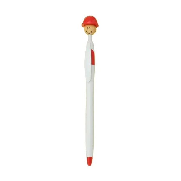 Click-action Ballpoint Pen with Helmet