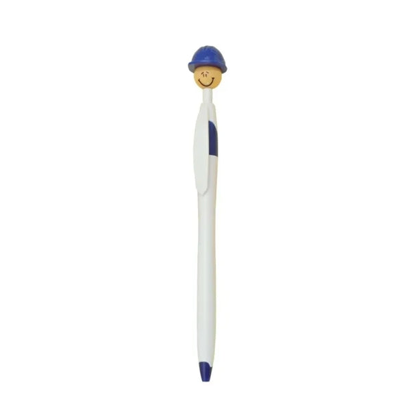 Click-action Ballpoint Pen with Helmet