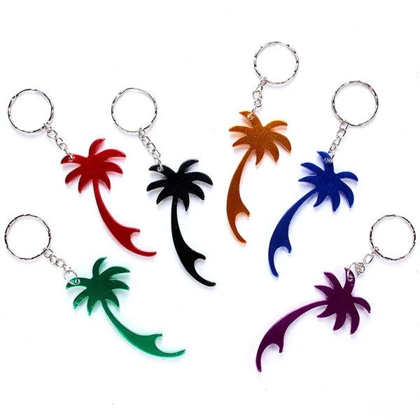 Palm Tree Bottle Opener Keychain