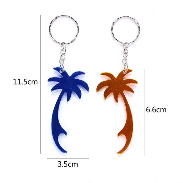 Palm Tree Bottle Opener Keychain